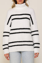 Load image into Gallery viewer, Turtle Neck Pinstripe Sweater
