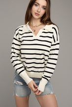 Load image into Gallery viewer, Stripe Collared Knit
