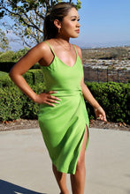 Load image into Gallery viewer, The Sour Apple Martini Midi Dress
