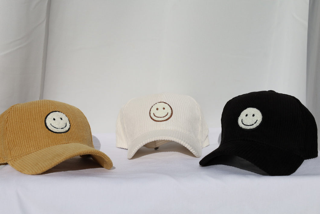 SMILEY CORDUROY HAT