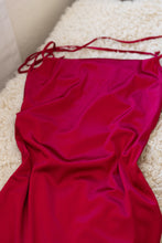 Load image into Gallery viewer, Be My Valentine Satin Red Dress
