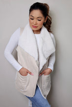 Load image into Gallery viewer, Sherpa Ivory Zipper Vest
