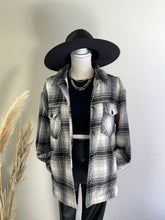 Load image into Gallery viewer, Mocha Sherpa Flannel Jacket
